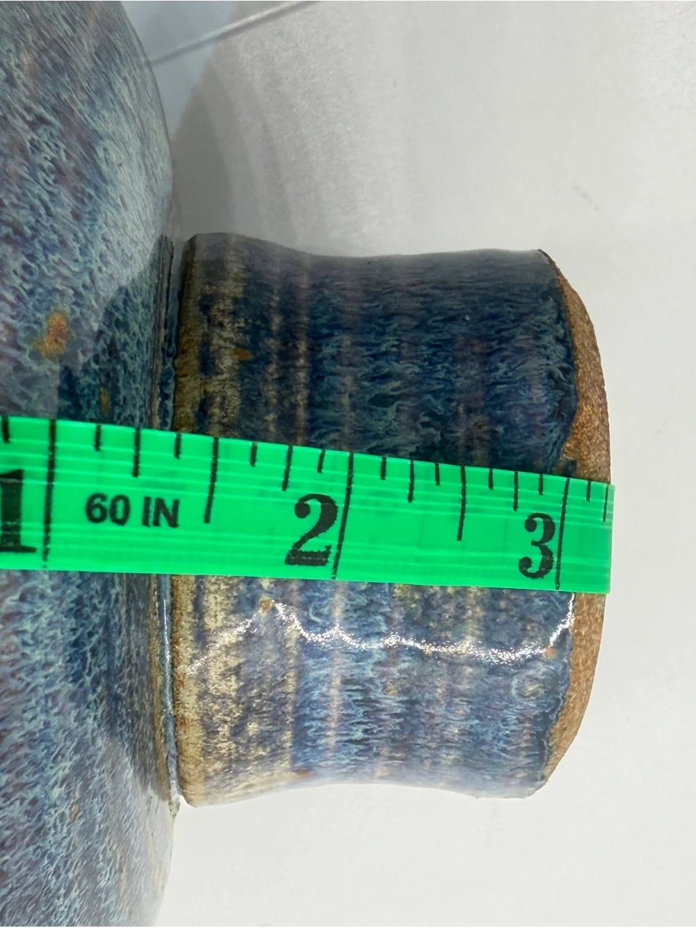 Handmade blue red